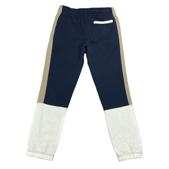 Nautica Mens Fleece Side Stripe Logo Drawstring Jogger Sweatpants Navy Blue S - Picture 2 of 4